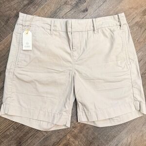 NEW G1 Basic Goods Paper Twill Day Shorts Womens 6 Kahki Cotton Sporty Gorpcore
